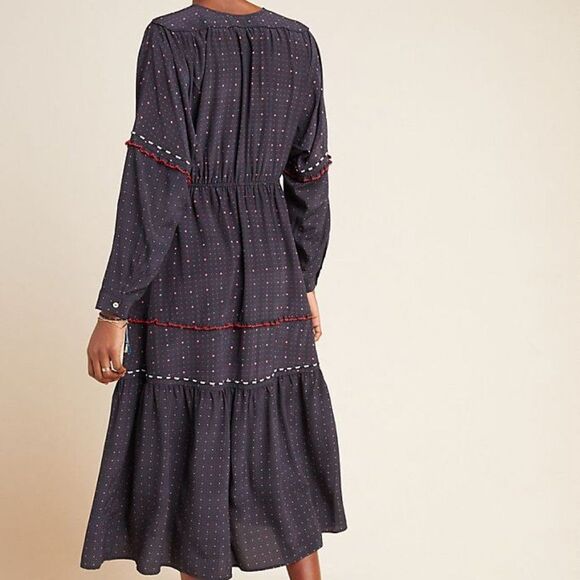 Anthropologie Dolan Embroidered Midi Dress (NWT) - Picture 4 of 5